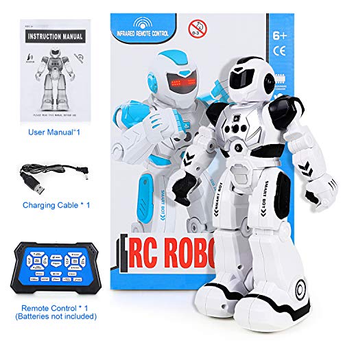 ARANEE Roboter Kinder Spielzeug, Intelligente Roboter Kinder Spielzeug mit Infrarot-Controller-Spielzeug, Tanzen, Singen, LED-Augen, Gestenerkennung Kinder (Schwarz) - 5