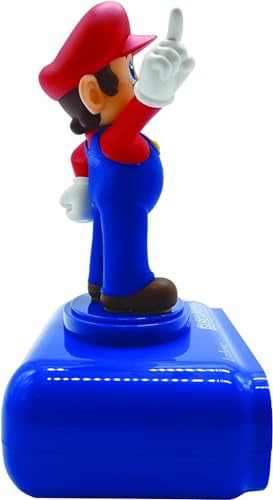 – Digitalwecker mit Nintendo Super Mario Klingeltönen – für Kinder mit Snooze, Kinderuhr, Blau / Rot Farbe – RL800NI - 2