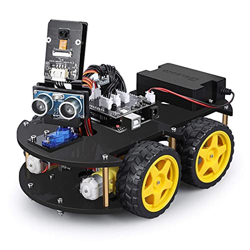 ELEGOO Smart Robot Car Kit V4.0 Kompatibel mit Arduino IDE Elektronik Baukasten mit Kamera, UNO R3 , Line Tracking Modul, Ultraschallsensor, Auto Roboter Spielzeug für Kinder - 2