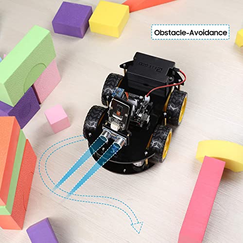 ELEGOO Smart Robot Car Kit V4.0 Kompatibel mit Arduino IDE Elektronik Baukasten mit Kamera, UNO R3 , Line Tracking Modul, Ultraschallsensor, Auto Roboter Spielzeug für Kinder - 5