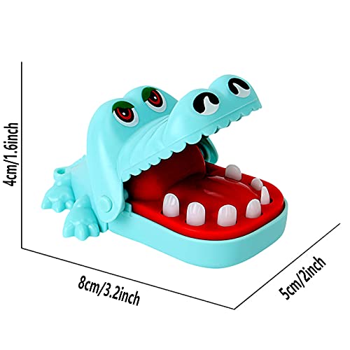 Crocodile Toy Classic Mund Zahnarzt Biss Finger Familie Spiel Kinder Kinder Action Geschicklichkeit Spiel Spielzeug Eltern-Kind Interaktives lustiges Spielzeug (A1, Einheitsgröße) - 5
