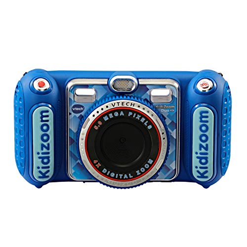 Vtech 80-520094 80-520094-KidiZoom Duo DX inkl. Tragetasche blau Kinderkamera & SanDisk Ultra 32 GB microSDHC Speicherkarte + SD-Adapter mit A1 App-Leistung bis zu 120 MB/s, Klasse 10, U1 - 3