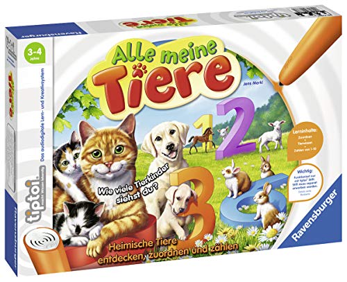 Ravensburger 00560 – Tiptoi Dein Körper und du   tiptoi Alle Meine Tiere – 00776 / Lerne spielerisch die Zahlen von 1 bis 10 mithilfe heimischer Tiere - 5