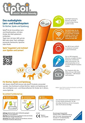 Ravensburger tiptoi 00036 Der Stift – WLAN Edition – Das audiodigitale Lern- und Kreativsystem für Kinder ab 3 Jahren. Audiodateien komfortabel über WLAN herunterladen - 2