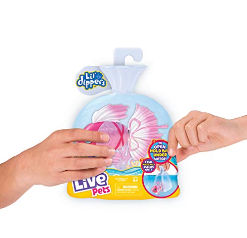 Einzelpackung Lil’ Dippers von Little Live Pets – Bellariva - Lil’ Dippers von Little Live Pets mit „Wow“-Effekt beim Auspacken im Wasser und interaktivem Füttern - 3