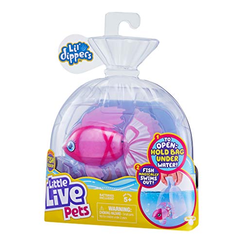 Einzelpackung Lil’ Dippers von Little Live Pets – Bellariva - Lil’ Dippers von Little Live Pets mit „Wow“-Effekt beim Auspacken im Wasser und interaktivem Füttern - 7