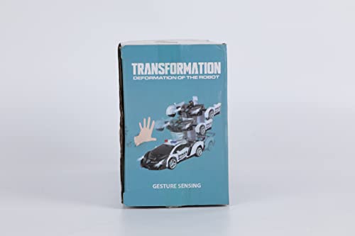 Vubkkty Transformers Spielzeug, Ferngesteuertes Auto für Kinder ab 6 7 8 9 10 Jahre, Zwei-in-Eins Transform Roboter Spielzeug, Polizeiauto Spielzeuggeschenk für Jungen - 11
