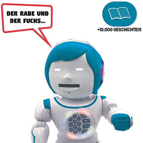 Lexibook ROB90DE Powerman Kid-Pädagogischer und zweisprachiger deutsch/englischer Roboter-Gehend Sprechend Tanzend Singendes Spielzeug-STEM Programmierbares Erzählen Erstellen von Geschichten - 5