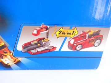 Big Rig Garage 2in1 Hot Wheels Bahn Spielzeug Auto Set Rennbahn Mattel 2005 NEU