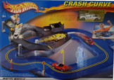 Crash Curve Anlage Hot Wheels Bahn Spielzeug Auto Set Rennbahn Mattel 2002 NEU