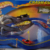 Crash Curve Anlage Hot Wheels Bahn Spielzeug Auto Set Rennbahn Mattel 2002 NEU