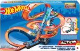 Hot Wheels Himmelscrash-Turm inkl. 1 Spielzeugauto, motorisierte Autorennbahn