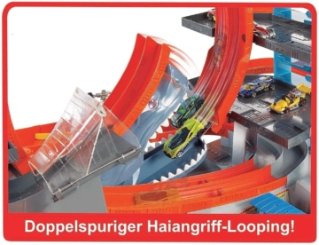 Hot Wheels Ultimate XXL Parkgarage mit Autorennbahn, Looping Tracks, Auto Spielz