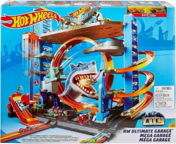 Hot Wheels Ultimate XXL Parkgarage mit Autorennbahn, Looping Tracks, Auto Spielz