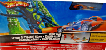 Super Slam Spinne Hot Wheels Bahn Spielzeug Auto Set Rennbahn Mattel 2009 NEU