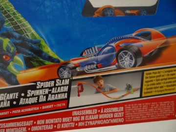 Super Slam Spinne Hot Wheels Bahn Spielzeug Auto Set Rennbahn Mattel 2009 NEU